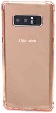 Arbuda Soft Clear Transparent Bumper Stylish Protective Soft TPU Back Case Cover for Samsung Galaxy Note 8 - Rose Gold