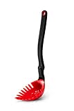 Dreamfarm Holey Spadle - Slotted Spoon That Turns Into A Straining Ladle And Pasta Spaghetti Server (Red)
