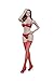 Phicen 1/6 Scale Female Body Seamless Stockings Lace Underwear Set (Red)