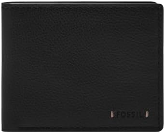 Amazon.com: Fossil Men's Everett Leather Bifold with Flip ID