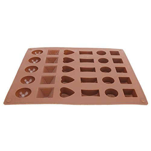 Hartvorm Siliconen Bakvorm Smaakloos 27 x 23 x 2 cm Chocolade Mallen voor Cake Keuken Bakken Tool((Geometric shape)) - Afbeelding 4