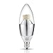 LED Dimmable Candelabra Bulb, LOHAS 6 Watt Warm White 2700K LED Chandelier Bulb, 60-Watt Light Bulbs Equivalent, E12 Candelabra Base LED Light Bulbs, 550 Lumens LED Lights, Torpedo Shape LED Bulb