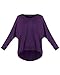 ZANZEA Women's Off-Shoulder Batwing Sleeve Blouse Casual Loose Oversized Baggy T-Shirt Sweater Pullover Top