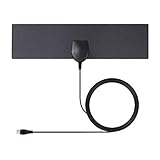Yeshineah HD Digital TV Antenna Long 35 Miles Range - Support 4K 1080p & All Older TV's Indoor Powerful HDTV - 9.8ft Coax Cable (Black)
