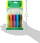 Clover Amour Crochet Set Plastic Multicolor 9 Pieces Brand Clover view 4