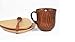 CTIGERS Handmade Wooden Coffee Mugs Elegant Camphorwood Cup Best Gift for Coffee Fanatic 10 fl oz