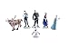Frozen Cake Decoration Toppers Figures Toy Playset Doll Complete Set _ Anna Elsa Kristoff Olaf Hans Sven by Buy Home