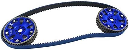 SHIMOTOO Adjustable HNBR Cam Gear, Sprocket Rotating Belt, for Nissan Skyline R32 R33 R34 RB20 RB25DET RB26DETT RB25, Racing Timing Belt Blue