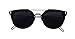 GAMT Desginer Vintage Sunglasses Retro Full-rim Metal Frame Round Lens Fashion Style Black Frame Black