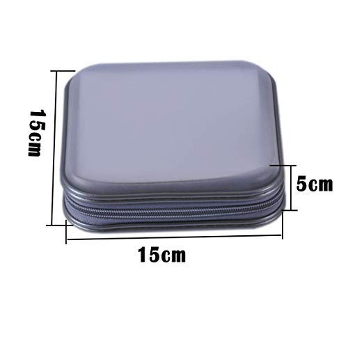 ZYHW Auto Car CD VCD DVD Organizer Square Case Storage Holder Black