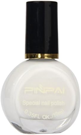 Lisin Nail Art Template Stamp Stamping Painting Varnish Polish Manicure Design (White)