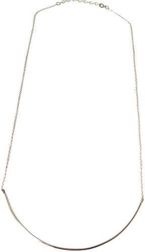 By Boe Single Curved Wire Necklace (Sterling Silver)
