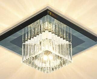 SILJOY Modern Rectangular Crystal Chandelier Rectangle K9 Raindrop Flush Mount Ceiling Light Fixture for Living Room Dining Room Kitchen Island L32" x W7.9" x H15"