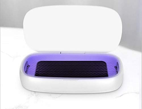 ZBE UV Sterilizer Box Phone Soap Smartphone Sanitizer and Wireless Charger Cleaner for Apple Watch iPhone Samsung Galaxy Earphone Jewelry Eyeglass
