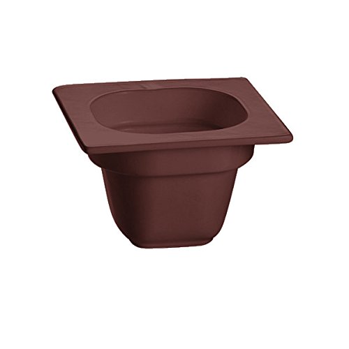 TableTop King CW360BR 6 1/8" x 6 3/8" x 4" Brown 1/6 Size Deep Cast Aluminum Food Pan