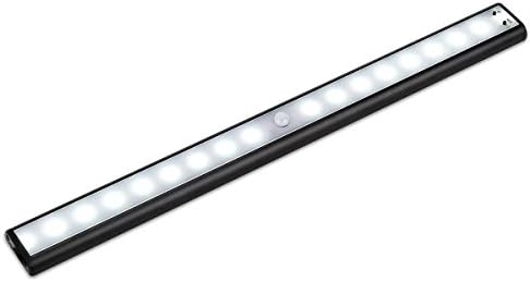 LED Motion Sensor Night Light Wireless Under Cabinet Lighting Portable Rechargeable Closet Lights with Magnetic Iron Strips for Home Kitchen White, Yellow &amp; Blue 3 Colors Changeable (1 PACK)