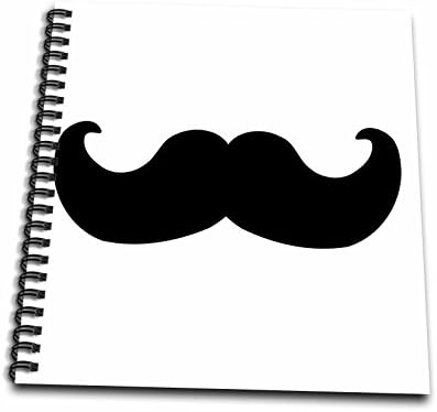 8x8 Drawing Book Inspirationzstore Moustache Collection Black Moustache On White Ironic Hipster Moustache Humorous Fun Whimsical Silly Funny Drawing Book Home Amazon Com Au