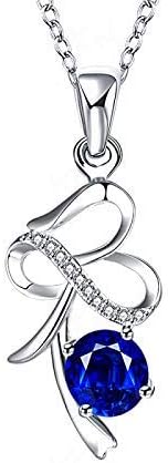 Young shinee Neck Chain Korean Version of The Trend of Creative Silver Jewelry Women's Fashion Zircon Necklace Silver Plated (Color : Red) for Eternal