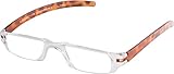 Fisherman Eyewear Slim Vision Rimless Reading Glasses with Temples (+1.50), Tortoise