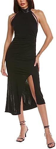 sam edelman women's cap-sleeve side-slit midi dress Sam Edelman Women's Cami Dress with Contrast Piping, Leopard, 2 at Amazon  Women's Clothing store