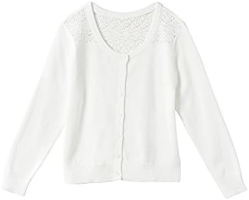 Miss Attitude Girls' 7-16 Lace Back Cardigan