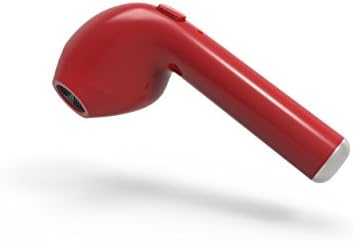 Leaden Mini Stereo Earbuds Wireless Bluetooth HBQ-i7 Earphone V4.1 Car Headset In-Ear Headphone Hands-Free Calling for iPhone 7 7 plus 6 6S Android SmartphonesTablets (Single Left Ear) (Red)