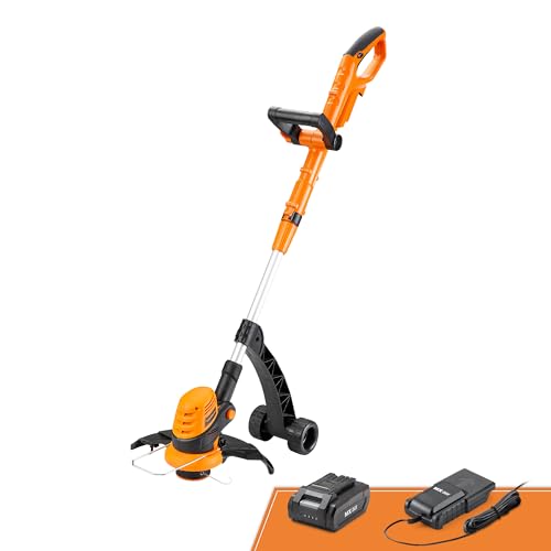 Lawnmaster Coupe-Bordure Sans Fil 24V, Coupe 25Cm, Silencieux & Léger