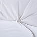 ROSECOSE Luxurious Heavy Goose Down Comforter Twin Size Duvet Insert Pinch Pleat 1200 Thread Count 750+ Fill Power 100% Cotton Shell Hypo-allergenic Down Proof with Tabs (Twin, White,Pinch Pleat)