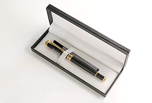 Hosoon Fancy Writing Pen Set,Black Pens For Birthday Gift (black golden)