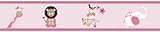 Pink and Green Jungle Friends Children and Kids Wall Border by Sweet Jojo Designs