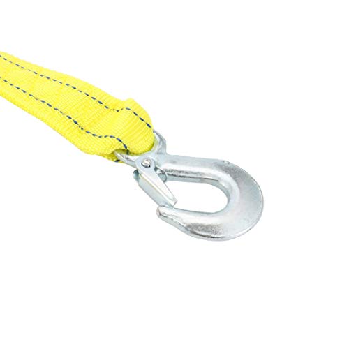 Baynne 5 Tons 4m Car Towing Rope Tow Cable Strap Towing Pull Rope with Hooks for Heavy Duty Car Emergency Rescue Rope - Thumbnail 4