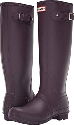 black grape hunter boots