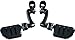 Kuryakyn 7599 Motorcycle Foot Controls: Longhorn Offset Trident Dually Highway Pegs with Magnum Quick Clamps for 1-1/4