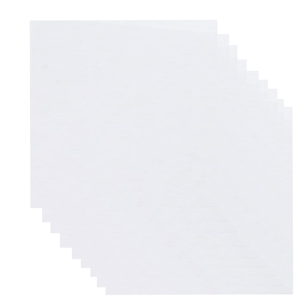 16 Sheets Embroidery Transfer Papers Transparent Water-Soluble Films Wash Away Water Soluble Stabilizers for Hand Sewing DIY