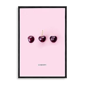 Framed Canvas Wall Art for Living Room, Bedroom Cute Fruits Children Room Canvas Prints for Home Decoration Ready to Hanging - 16x24 inches