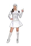 Secret Wishes Star Wars Female Storm Trooper, White/Black, Small