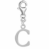 Pro Jewelry Dangling Letters Clip on Pendant Charm for Bracelet or Necklace (C)