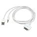 Inovat 30P Dock to USB AUX 3.5mm Audio Cable for Apple iPhone 4S 3GS iPod Touch 2-in-1 USB 3.5mm Audio Cable 4FT(White)