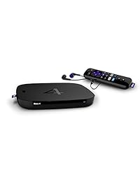 Roku 4   Reproductor de medios en tiempo real en HD y 4K UHD con control remoto mejorado (búsqueda por voz, buscador de control remoto perdido y auriculares), procesador de cuatro núcleos, Wi-Fi de doble banda, Ethernet y puerto USB
