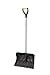 ORIENTOOLS Snow Pusher with D-Grip Handle and Foot Plate, The Shovel Perfect for Shoveling or Pushing Snow, Soils and Grains (19