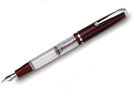 Splash Bordeaux Piston Fill Fountain Pen with V-Flex Steel Nib by StipulaÂ® by Stipula