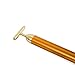 SJ 24k Golden Pulse Facial Massager T Shape Gold Facial Beauty Massager Energy Beauty Bar 24k Gold Plated Beauty Bar vibration beauty bar Beauty Accessory