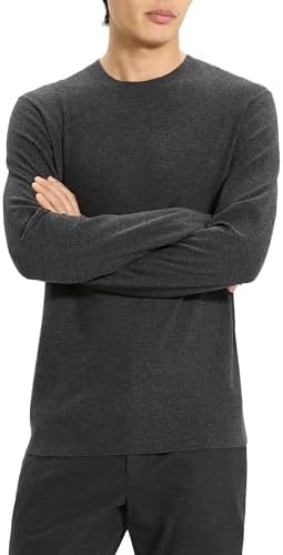 25ss Theory Light BILEN Riland クルーネック　黒 Theory Mens Riland Crewneck Grid in Light Bilen Black X-Small at