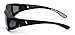 Mr. O Sunglasses Over Glasses for Women and Men Polarized 100% UV Protection (Charcoal, Classic grey)
