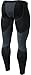 TSLA TM-MUP79-BKH_Large Men's Mesh-Panel Compression Pants Baselayer Cool Dry Sports Tights Leggings