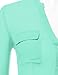 JJ Perfection Women's Deep V-Neck Long Sleeve Chiffon Blouse Shirt Top