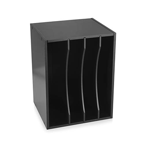 eMerit Wood Desktop Organizer Paper Storage Letter Tray,Black - Thumbnail 3