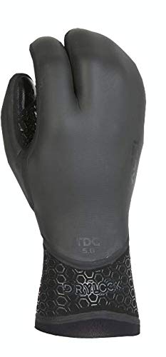 XCEL Drylock 5mm Texture Skin 3 Finger Glove Fall 2017, Black, Large