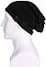 Marino Black Beanie Winter Hat, Magic Scarf and Neck Gaiter - Multi-functional - Unisex Men and Women