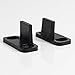 WINSOON 2PCS Adjustable Floor Guide for barn Door Hardware Black with Screws (2PCS)